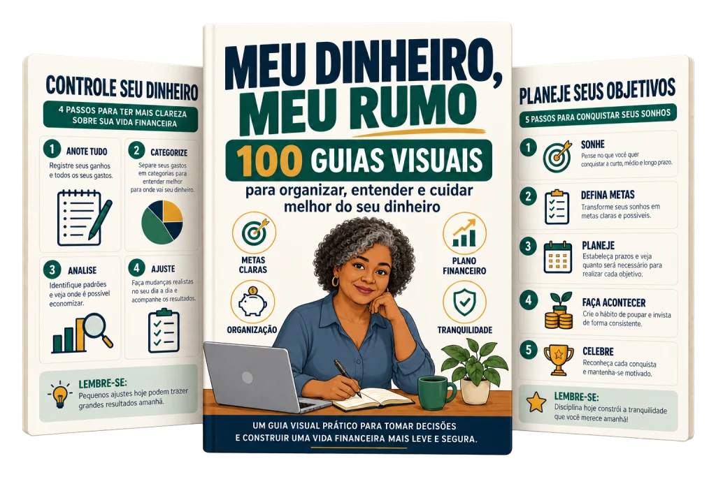 Meu Dinheiro, Meu Rumo — 100 Guias Visuais para organizar sua vida financeira